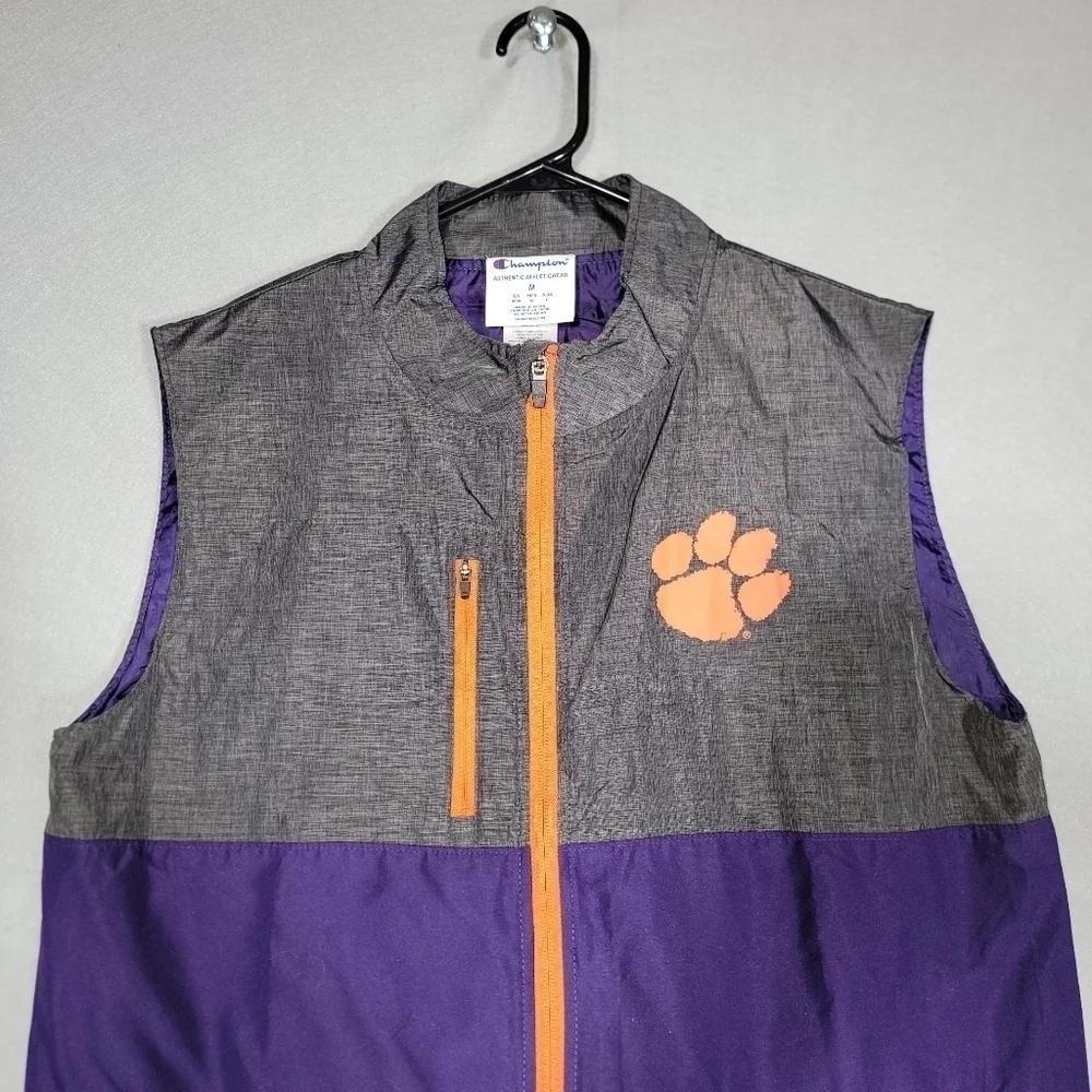 NWOT Champion Mens Authentic Athleticwear Clemson Tigers Vest Size Medium